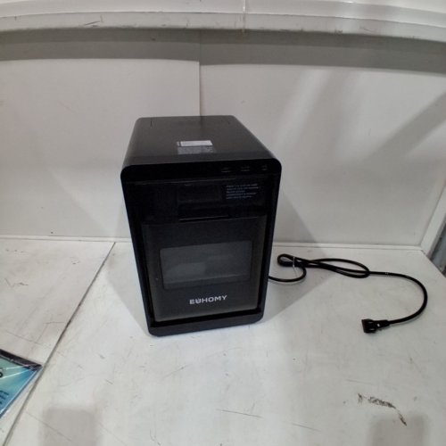 EUHOMY SELF-CLEANING COUNTERTOP NUGGET ICE MAKER - 40LBS/24H - BLACK - (MODEL: IM017-N) image 3