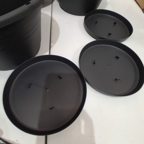 3PK HANGING PLANTER POTS - GREY image 5