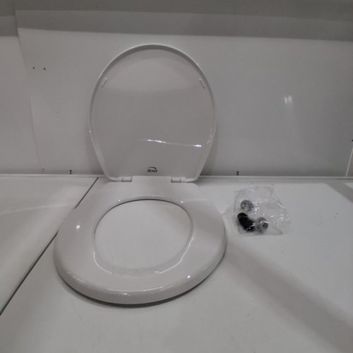 BEMIS ECONOMY PLASTIC ROUND TOILET SEAT - WHITE (MODEL: 730SLEC 000) image 2