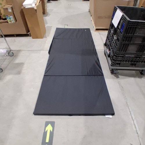 CAP BARBELL FOLDING EXERCISE TRAINING AEROBIC FITNESS GYM & GYMNASTICS BALANCE MAT - 120" X 48" X 2" - BLACK (MODEL: MTIS-9204-BK10P) image 4