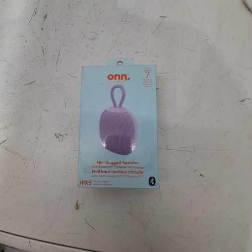 ONN. BLUETOOTH MINI RUGGED SPEAKER WITH TWS SYNC MODE - PURPLE image 5