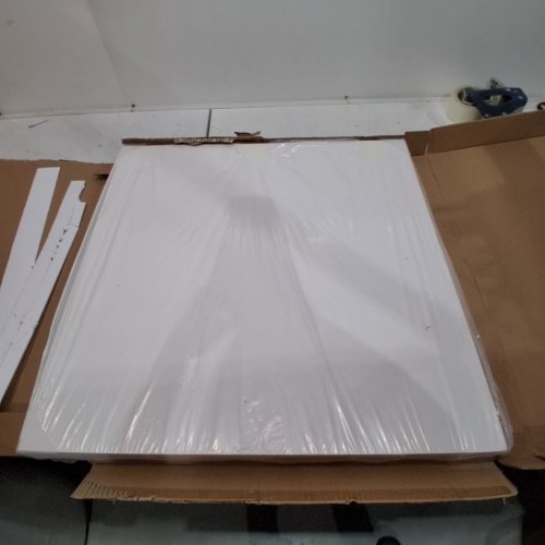 12PK ART3D SMOOTH DROP PVC CEILING TILE - 24" X 24" - WHITE (MODEL: C10920) image 2