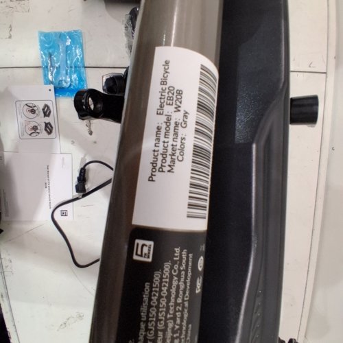 5TH WHEEL ELECTRIC BICYCLE- 14" - GRAY/BLACK (MODEL: EB20) image 9