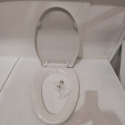 GARVEE SLOW CLOSE ELONGATED TOILET SEAT - 19" - WHITE (MODEL: PHO_161CY13U) image 4