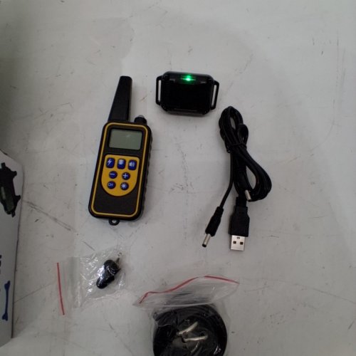 RECHARGEABLE WATERPROOF DOG TRAINING COLLAR SYSTEM - BLACK AND YELLOW image 3