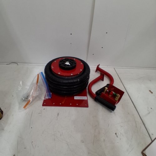 TRIPLE BAG AIR JACK WITH SIX STEEL PIPES - 3 TON/6600 LBS - RED - (MODEL:HR-3B) image 2