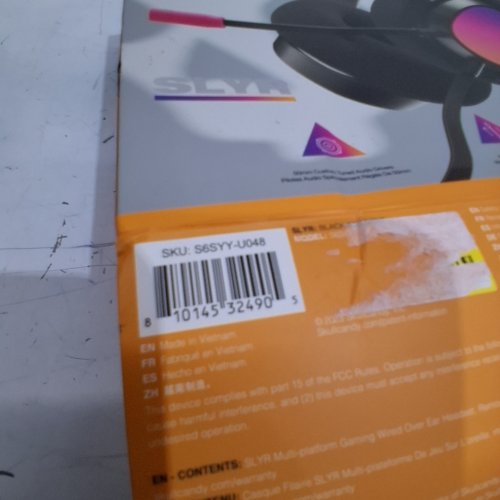 SKULLCANDY WIRED GAMING HEADSET WITH MICROPHONE - BLACK / PURPLE (MODEL: SLYR) image 3