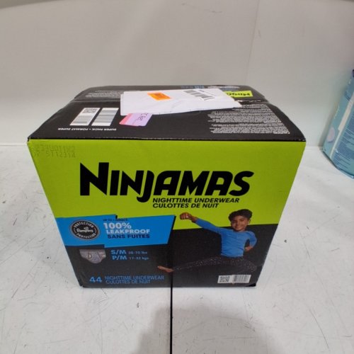 44PK PAMPERS NINJAMAS BOYS BEDWETTING NIGHTTIME UNDERWEAR - SIZE S/M image 2