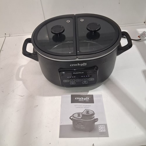 CROCK-POT MULTIMEAL MULTICOOKER AND PROGRAMMABLE SLOW COOKER- 3.7 QT - SPECKLED BLACK (MODEL: CPMCRTC37D-SB) image 3