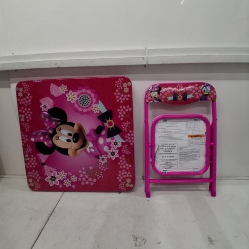 DISNEY JUNIOR MINNIE FOLDING TABLE & PADDED CHAIR SET - PINK (MODEL: 95579) image 2