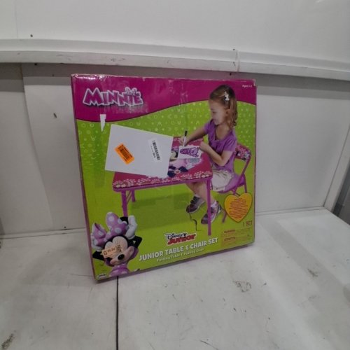 DISNEY JUNIOR MINNIE FOLDING TABLE & PADDED CHAIR SET - PINK (MODEL: 95579) image 4