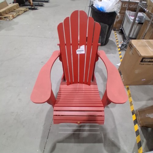 LEISURE LINE CLASSIC ADIRONDACK CHAIR - 33'' X 39'' X 40'' - RED image 2