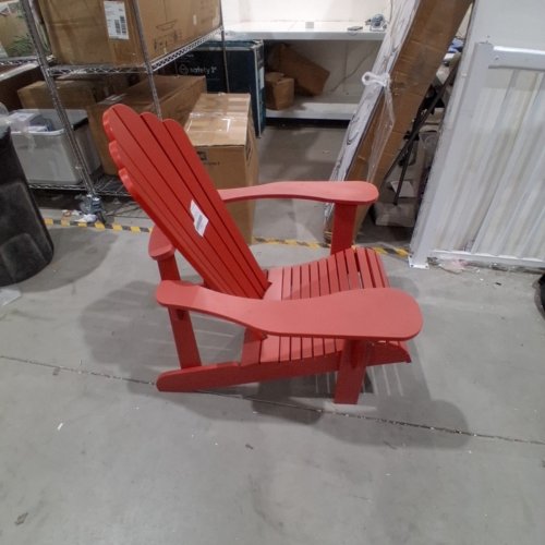 LEISURE LINE CLASSIC ADIRONDACK CHAIR - 33'' X 39'' X 40'' - RED image 6