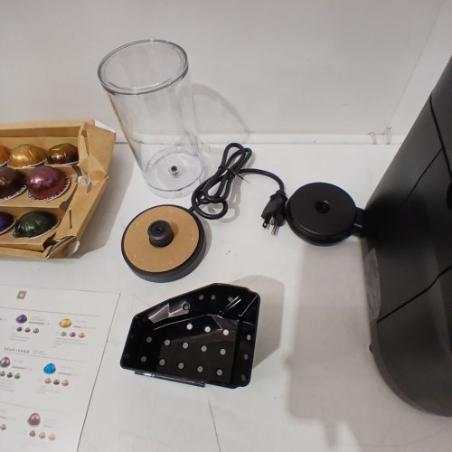 NESPRESSO VERTUO POP+ SINGLE SERVE COFFEE / ESPRESSO MACHINE WITH MILK FROTHER & 12 COFFEE PODS - LIQUORICE BLACK (MODEL: ENV92B) image 8