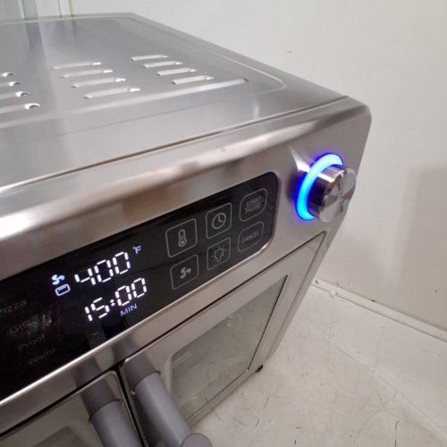 EMERIL LAGASSE EXTRA LARGE FRENCH DOOR AIR FRYER TOASTER OVEN COMBO WITH 25 COOKING FUNCTIONS - 26QT - STAINLESS STEEL (MODEL: 4-00675-02X) image 2