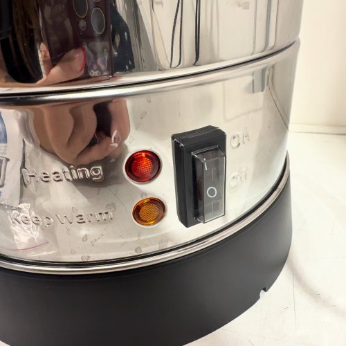 ZULAY PREMIUM 50 CUP COMMERCIAL COFFEE URN - 224OZ 12.08" X 12.08" X 16.25" - SILVER/BLACK (MODEL: 1002391) image 2