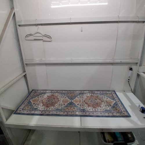 NON-SLIP WASHABLE AREA RUG - 2FT X 5FT - BLUE/BEIGE/RUST image 2