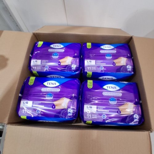44PK UNISEX TENA OVERNIGHT INCONTINENCE UNDERWEAR - LARGE image 2
