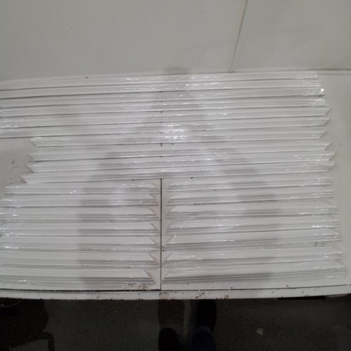 6PC NEATIEASE SELF ADHESIVE WALL MOULDING KIT - 50" X 40.1" / 50" X 20" - WHITE (MODEL: STYLE 2) image 2