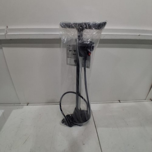 BETO PORTABLE FLOOR BIKE PUMP WITH INDUSTRIAL TOP-MOUNTED GAUGE - 160PSI MAX - 25" - BLACK/SILVER (MODEL: CFL-157SGB-H1) image 4