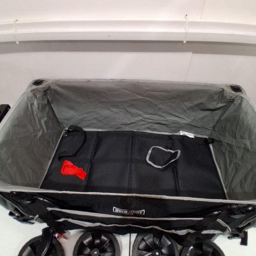 OVERMONT FOLDABLE COLLAPSIBLE ALL-TERRAIN LARGE CAPACITY WAGON - 150L - BLACK/GREY (MODEL: OM-FOLDING WAGON-BLACKGREY) image 4