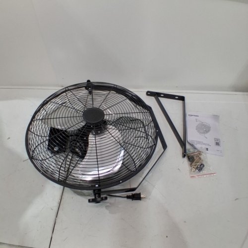 AMAZON BASICS INDUSTRIAL WALL MOUNT FAN - BLACK (ITEM: B0DN21M7VN) image 5
