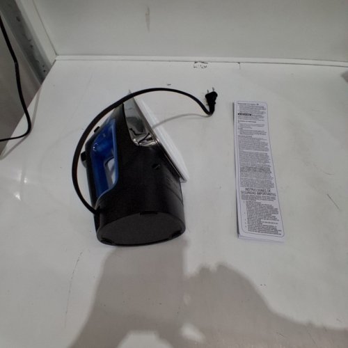 HAMILTON BEACH RETRACTABLE CORD IRON - 120V- 1500W - BLUE AND BLACK (MODEL: 14290-CA) image 3