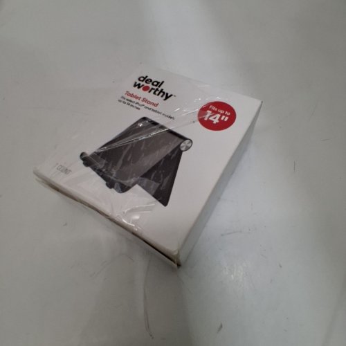 DEAL WORTH TABLET STAND - FITS TABLETS UP TO 14" - BLACK image 3