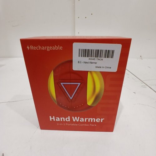 2PK RECHARGEABLE ELECTRIC HAND WARMER - MAGNETIC, 5200MAH (2600MAH EACH), 3 HEATING LEVELS - RED/GOLD (MODEL: BL-NSB01) image 5