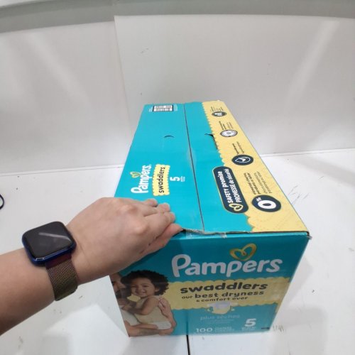 100PK PAMPERS SWADDLERS 100% LEAKPROOF DISPOSABLE BABY DIAPERS - SIZE 5 image 3