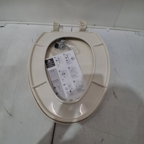 BEMIS SLOW CLOSE ELONGATED TOILET SEAT - 19" -BEIGE (MODEL: 7300SLEC 006) image 2