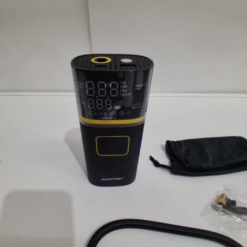 AUXITO SMART ELECTRIC AIR PUMP WITH DIGITAL SCREEN & LED LIGHT - 2-150 PSI - BLACK (MODEL: A301) image 3