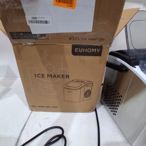 EUHOMY COUNTERTOP ICE MAKER - MAKES 26LBS/DAY - STAINLESS STEEL (MODEL: IM-06S) image 6