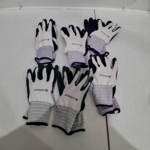 6PR GARDENA LATEX-COATED MULTIPURPOSE WORK & GARDENING GLOVES - ONE SIZE FITS MANY - MULTI-COLOUR (MODEL: 1852515) image 3