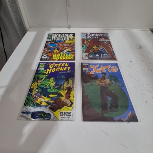 4 ASSTD NOW COMICS AND MARVEL COMIC BOOKS - THE GREEN HORNET #5, WOLVERINE #68, KATO #2, FANTASTIC FOUR #359 - VARIOUS AUTHORS image 2