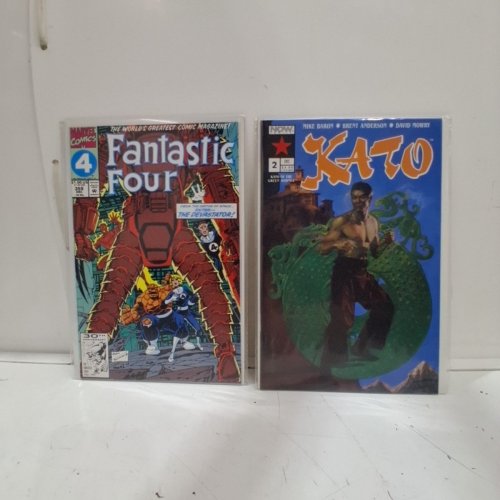 4 ASSTD NOW COMICS AND MARVEL COMIC BOOKS - THE GREEN HORNET #5, WOLVERINE #68, KATO #2, FANTASTIC FOUR #359 - VARIOUS AUTHORS image 3