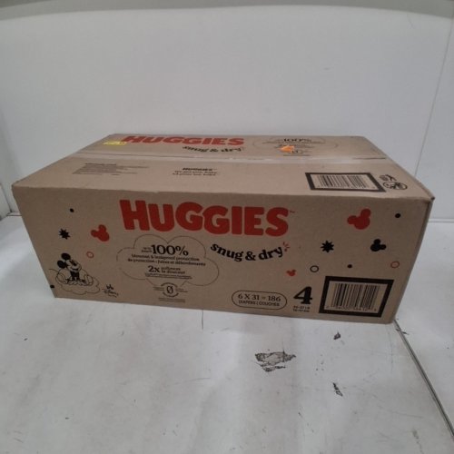 186PK HUGGIES SNUG AND DRY DIAPERS - SIZE 4 (22-37LB) - DISNEY MICKEY MOUSE image 2