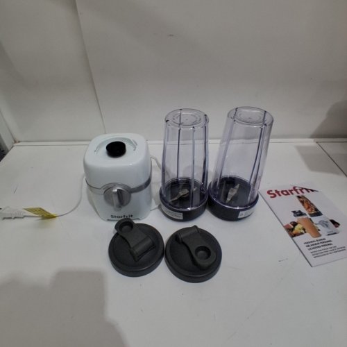 STARFRIT PERSONAL BLENDER WITH 2 DIFFERENT BLADES & 2 CUPS WITH LIDS, 300W - WHITE - (MODEL:BL3416(024303)) image 3