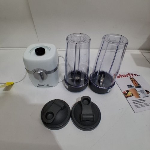 STARFRIT PERSONAL BLENDER WITH 2 DIFFERENT BLADES & 2 CUPS WITH LIDS, 300W - WHITE - (MODEL:BL3416(024303)) image 5