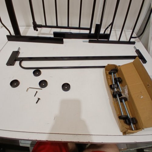 REGALO EASY STEP EXTRA WIDE SAFETY GATE - 29-49"X 30" - BLACK (MODEL:1164 EB DS) image 3