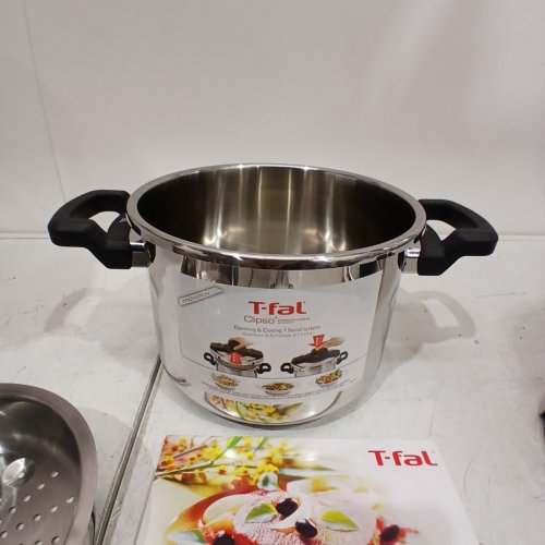 T-FAL CLIPSO STOVETOP PRESSURE COOKER WITH LOCKING LID - 6.3QT/6L - STAINLESS STEEL image 7