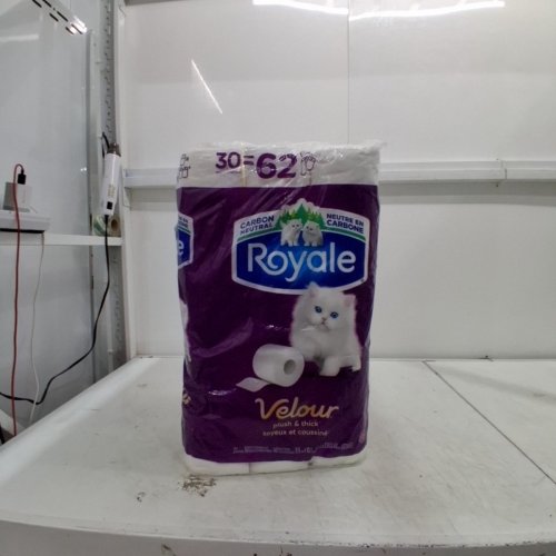 29PK 2-PLY ROYALE VELOUR PLUSH & THICK TOILET PAPER ROLLS - WHITE image 3