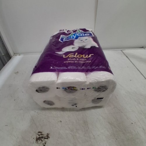 29PK 2-PLY ROYALE VELOUR PLUSH & THICK TOILET PAPER ROLLS - WHITE image 5