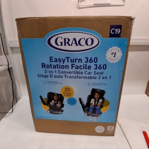 GRACO EASYTURN 360 2-IN-1 CONVERTIBLE CAR SEAT - BLACK/GREY (MODEL: 2227897) image 5