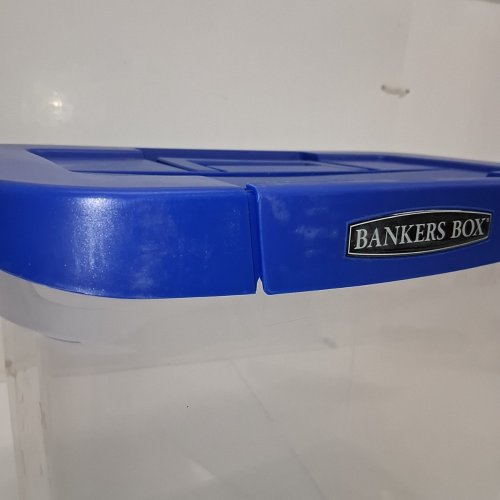 FELLOWES BANKERS BOX HEAVY DUTY PORTABLE PLASTIC FILE BOX LETTER SIZE (MODEL: 0086304) image 3