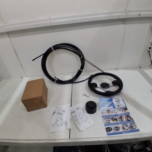 BOAT STEERING SYSTEM WITH 12.8" STEERING WHEEL - 13FT - BLACK (MODEL: 292525/292521/293090) image 3