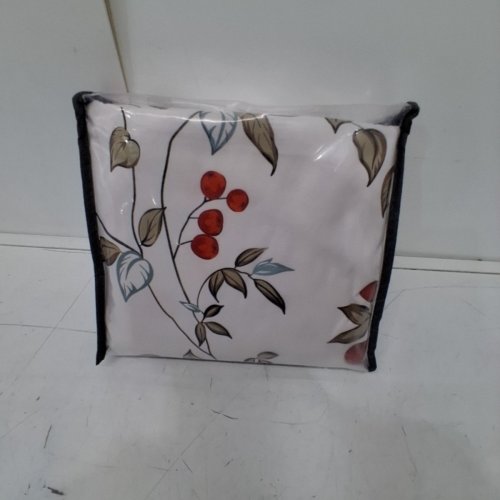 3PC FLORAL PATTERN DUVET COVER SET - QUEEN - ORANGE/WHITE image 3