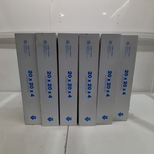 6PK AEROSTAR MERV 8 PLEADED FURNACE AIR FILTERS, 20" X 20" X 4" - WHITE (MODEL: AP80S.042020-6) image 2