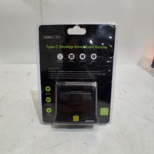 SAICOO SMART CARD READER USB-C COMPATIBLE WITH OS (MODEL: S0201B-ESMC) image 2