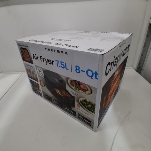 CHEFMAN CRISPINATOR HIGH POWERED AIR FRYER - 8QT - BLACK (MODEL: C38-8WD7-1M-1CAP / 1993109) image 6
